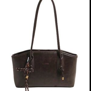 Chic Black Tote with Gold Accents